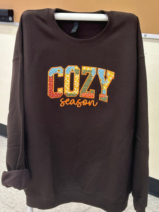 Cozy Season Embroidery crewneck