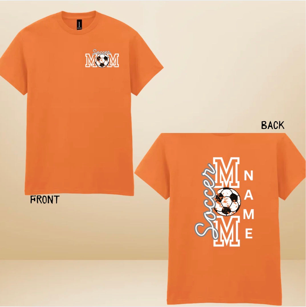 Soccer Mom T-Shirt with Front & Back Graphic