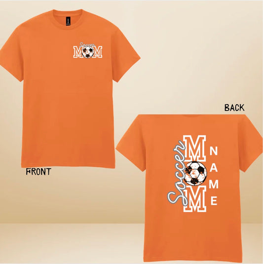Soccer Mom T-Shirt with Front & Back Graphic