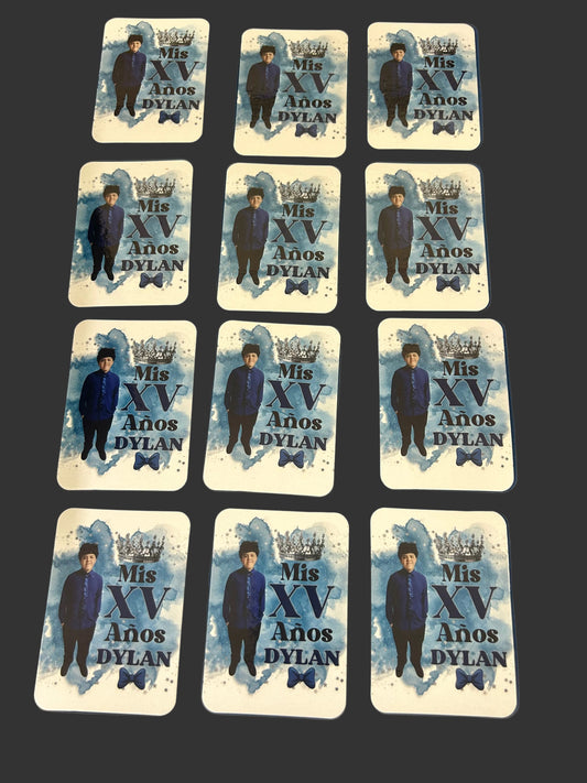 Imanes personalizados para fiestas y negocios 12pcs
