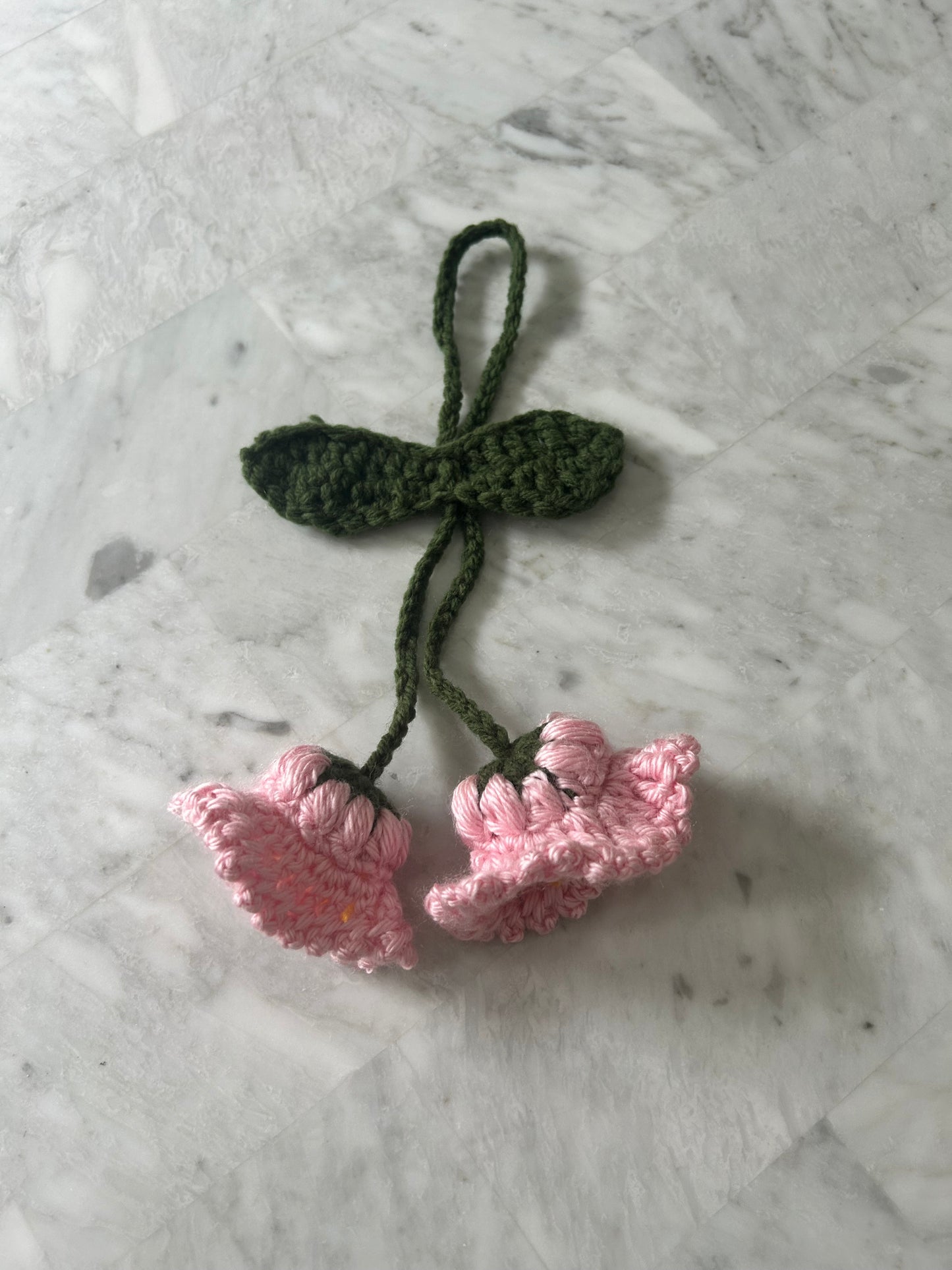 Crochet lily of the Valley Car Hanging