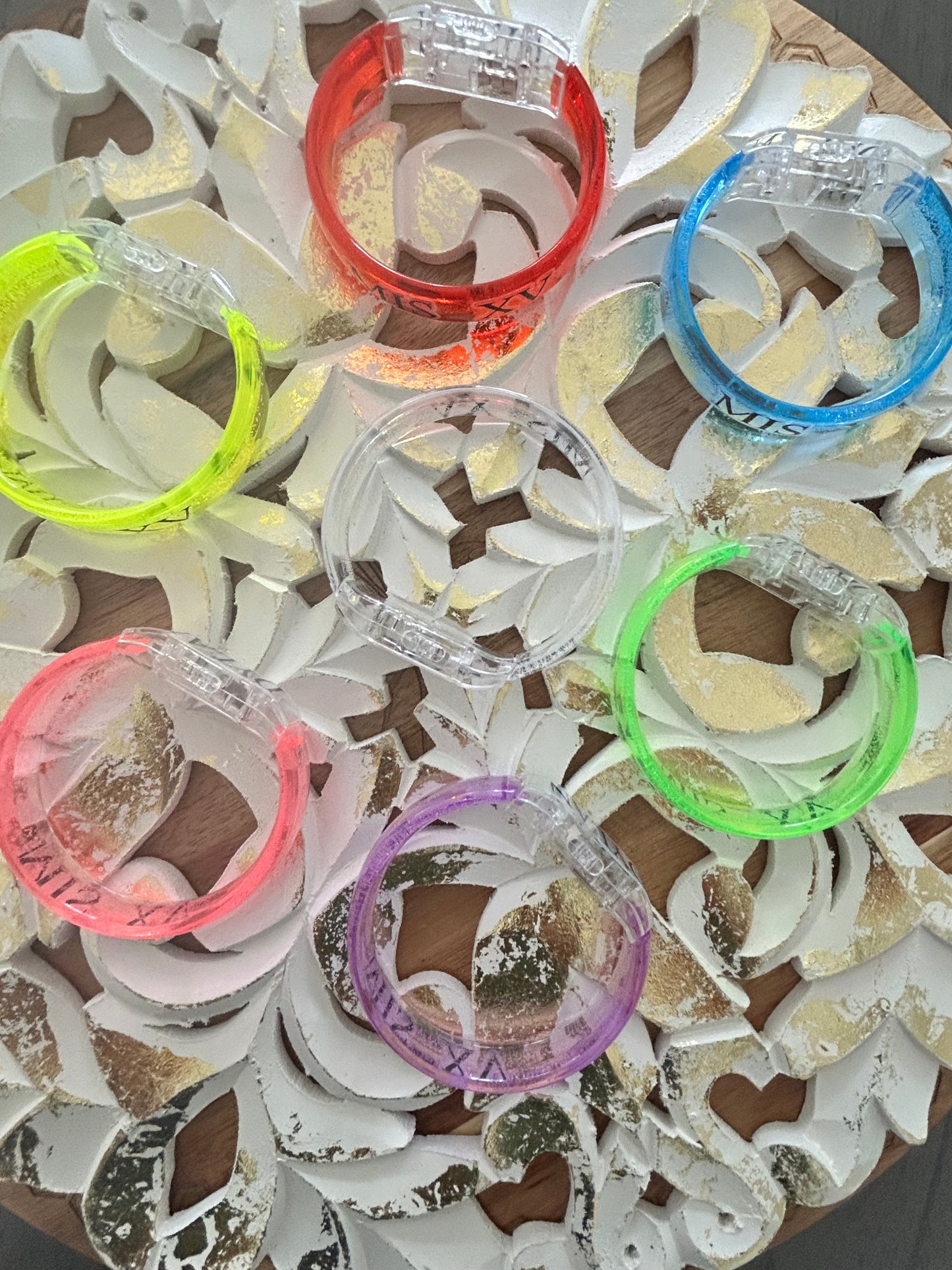 Personalized XV Lightning Bracelets 12pcs