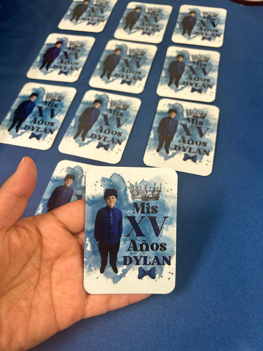 Imanes personalizados para fiestas y negocios 12pcs