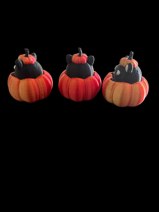 3D printed Pumpkin Cat Clickers 🎃🐈‍⬛