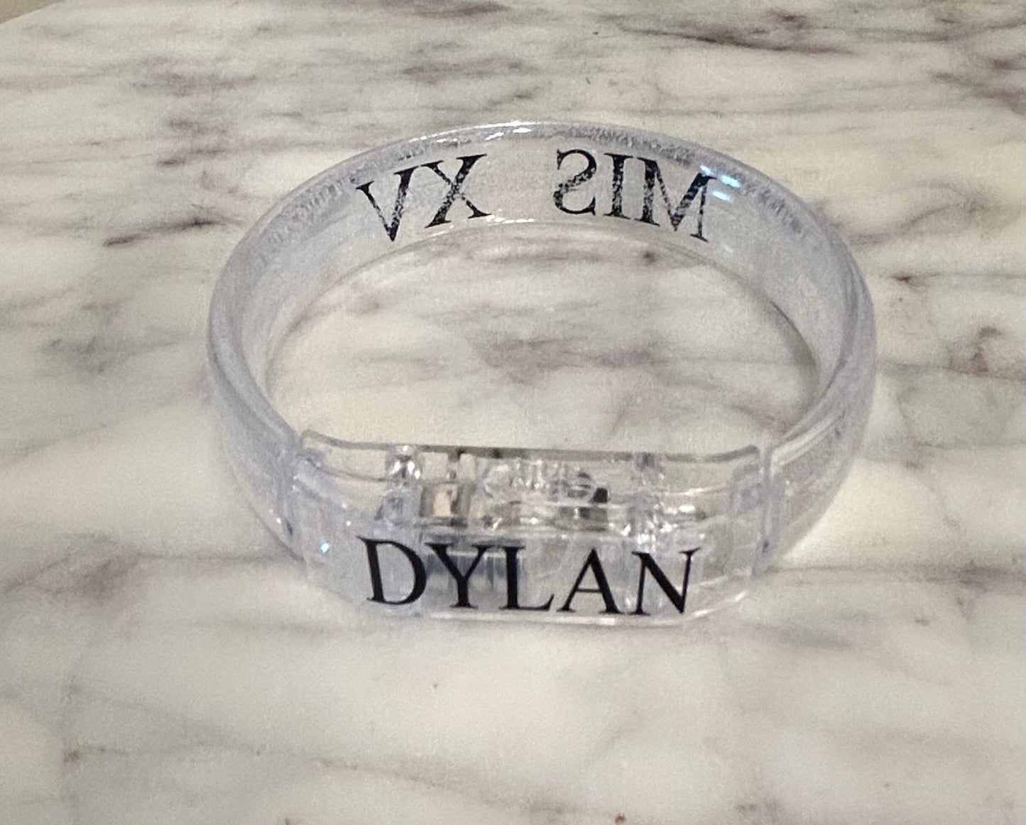 Personalized XV Lightning Bracelets 12pcs