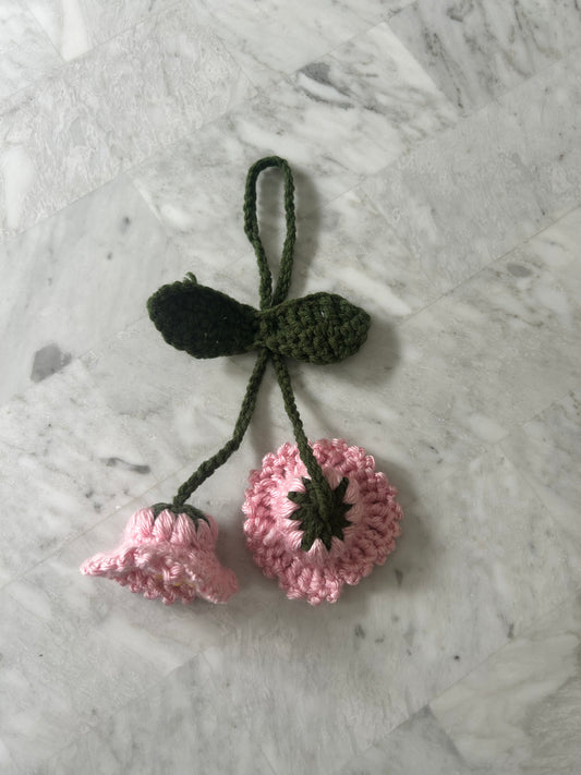 Crochet lily of the Valley Car Hanging