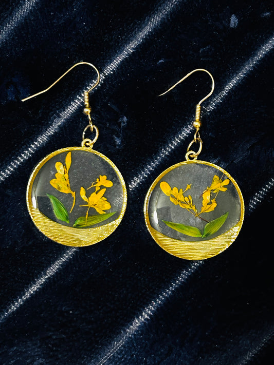 Pressed Flowers Earrings