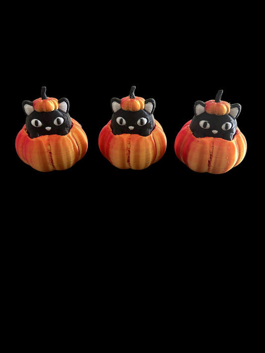 3D printed Pumpkin Cat Clickers 🎃🐈‍⬛