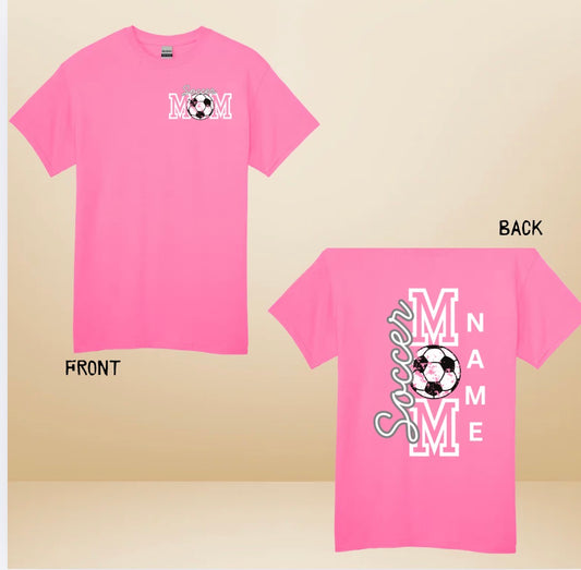 Soccer Mom T-Shirt with Front & Back Graphic