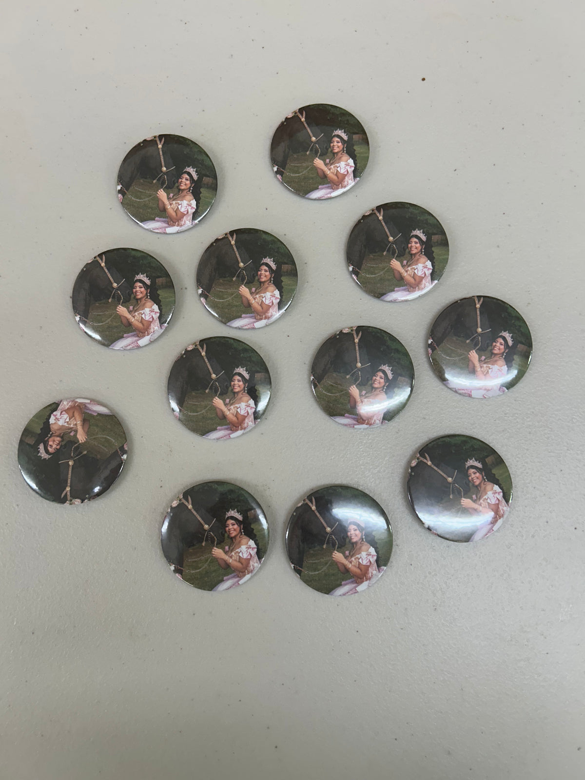 Custom pin buttons 12pcs