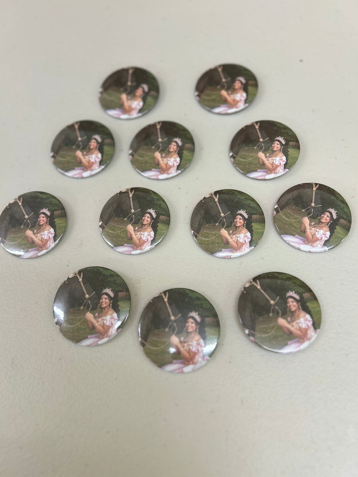 Custom pin buttons 12pcs