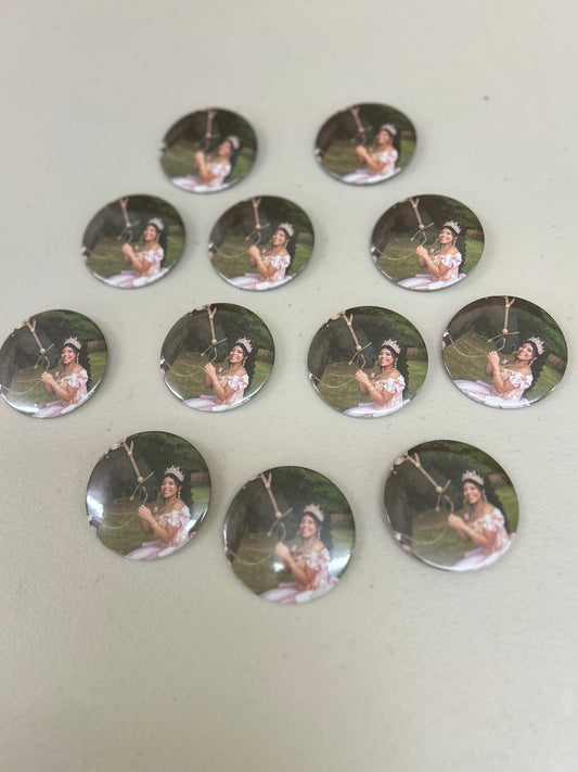 Custom pin buttons 12pcs