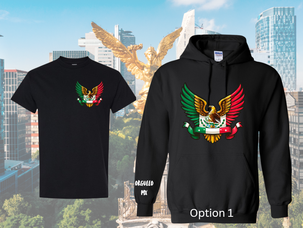 Camisas y sudaderas con escudo mexicano