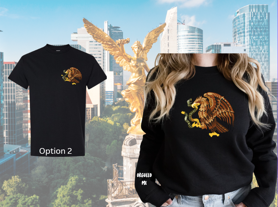 Camisas y sudaderas con escudo mexicano